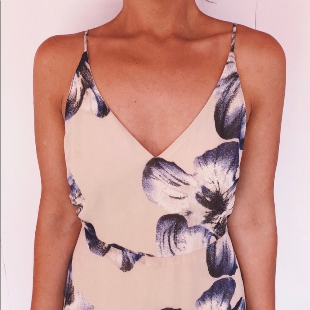 At Long Last Beige Floral Print Maxi Dress - Picture 4 of 8